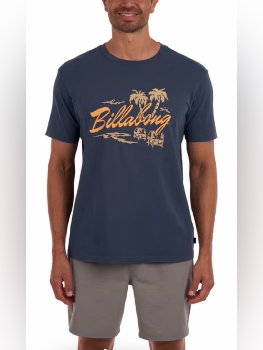 Billabong Skull Island  Navy Short-Sleeve T-Shirt NWT Size Large